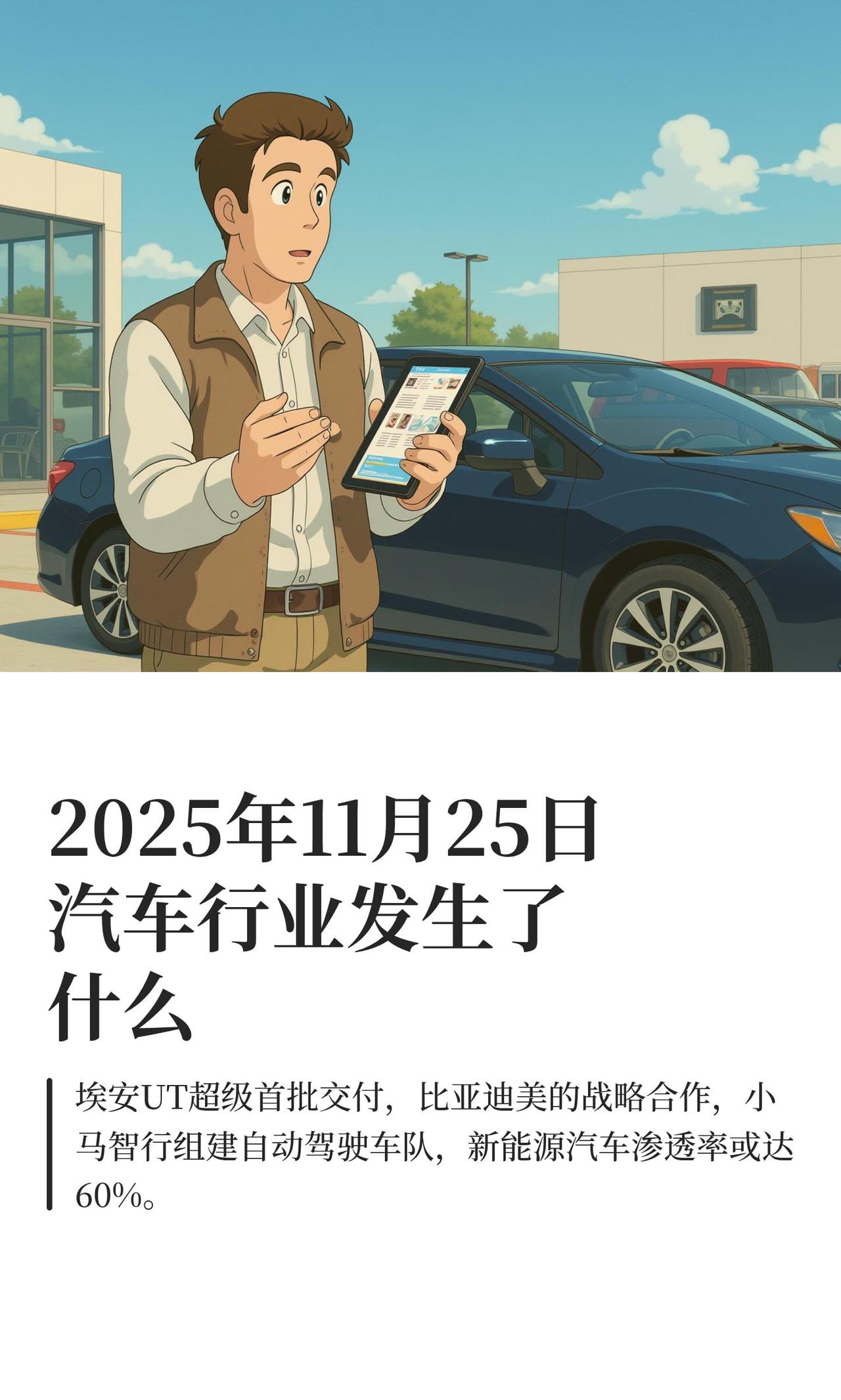 2025年11月25日汽车行业发生了什么汽车 掌上汽车
埃安UT super首批
