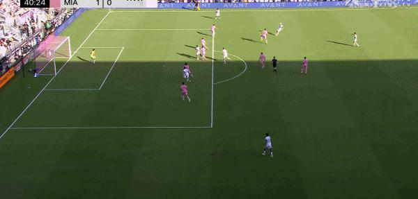 穆勒头球攻门被里奥斯化解！迈阿密国际vs温哥华白浪