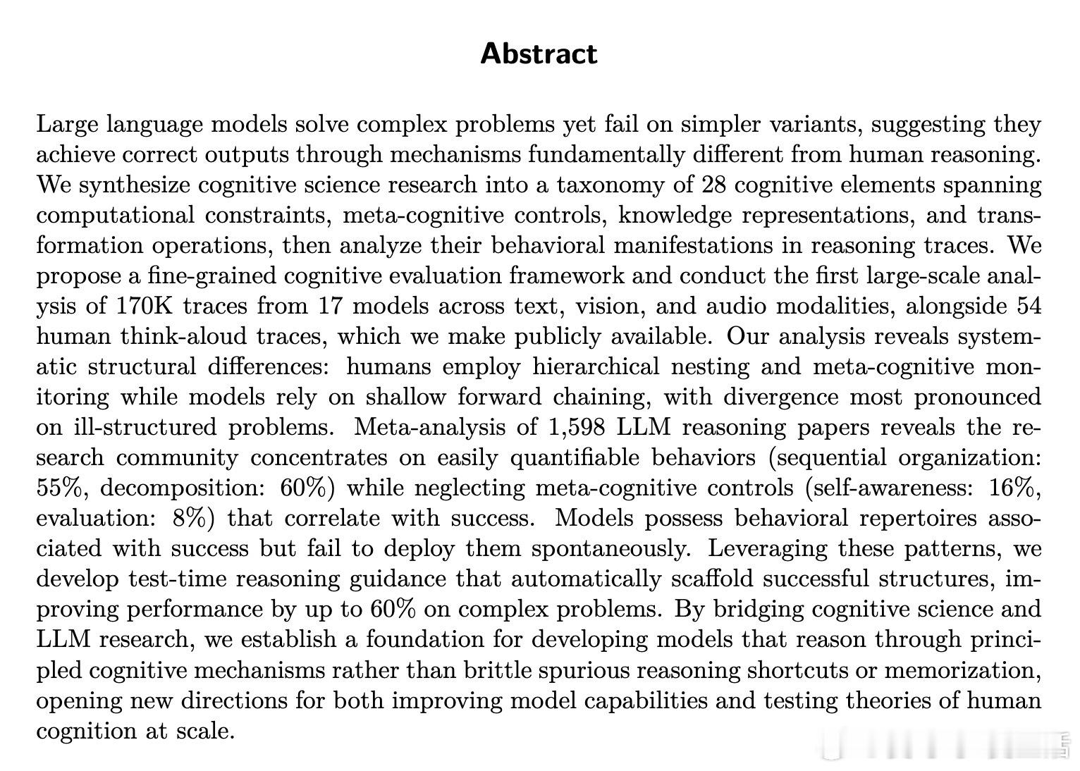 [LG]《Cognitive Foundations for Reasoning