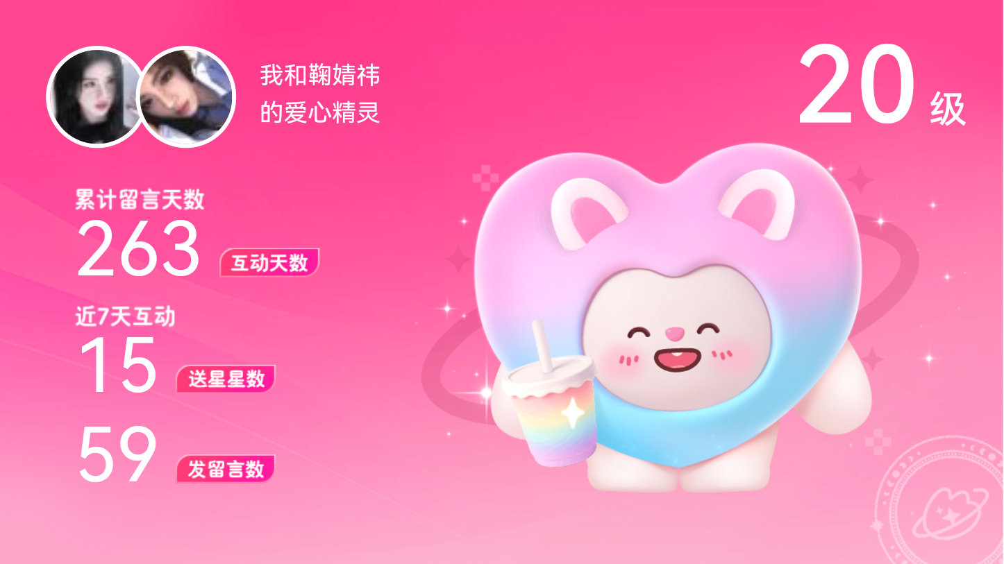 所有的陪伴都值得～快来看！我与的20级爱心精灵“Only祎”,TA会记得你们的每