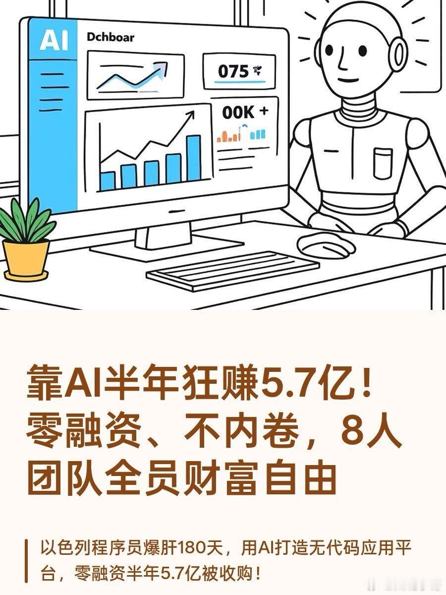 AI公司的程序员技术有多强 5.7亿创富神话！31岁程序员用AI改写创投规则。当