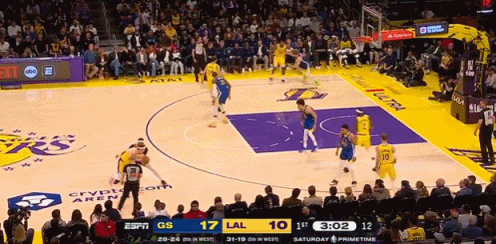 肯纳德随便一射，就进了。 勇士vs湖人