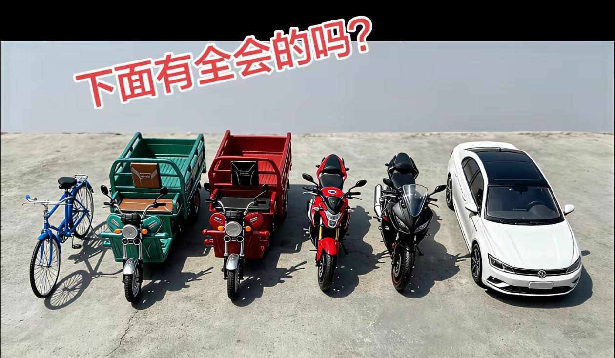 除了三轮车不会，其他的都会，你呢？