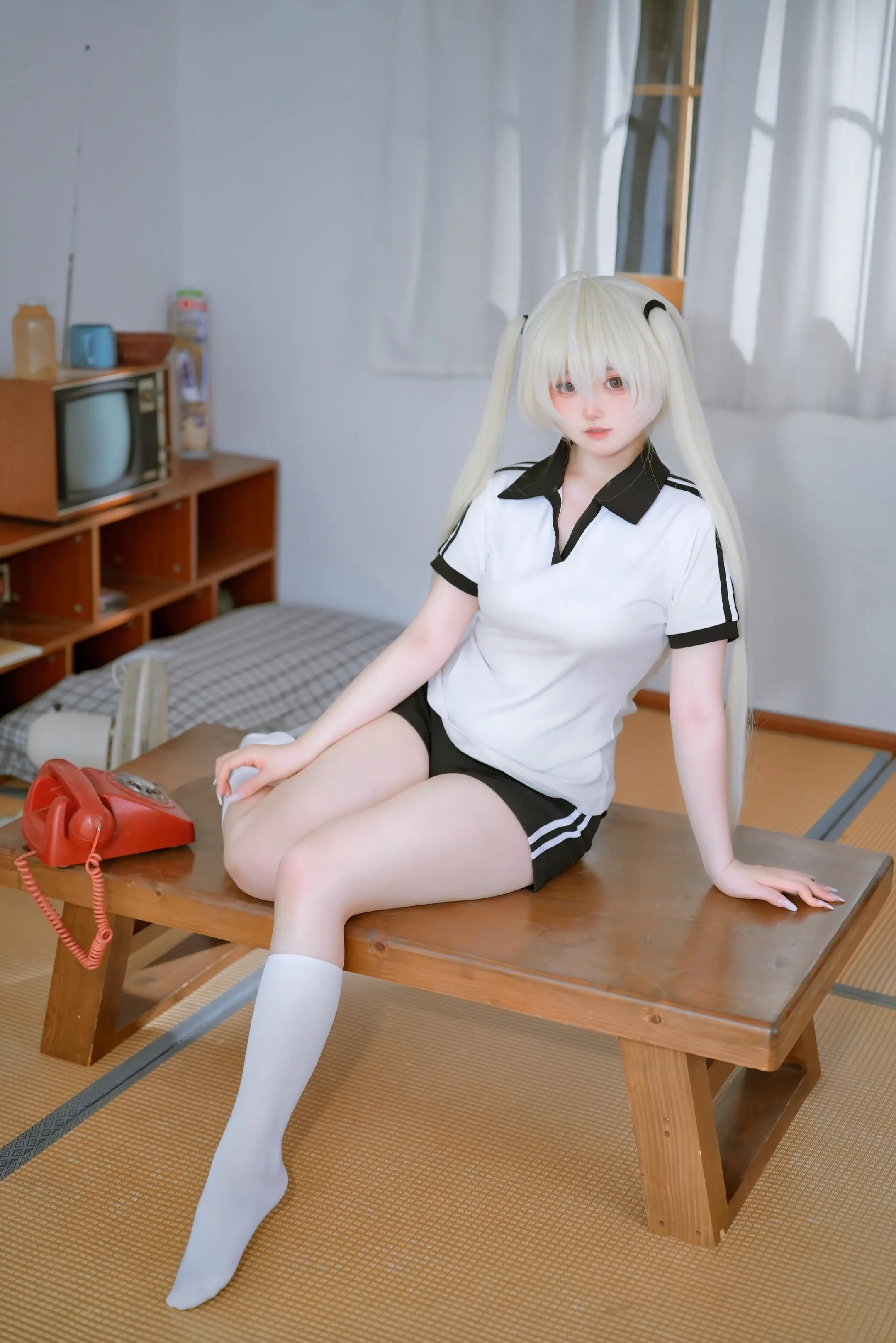 今天也跟穹一起待在家里吧。更更体操服的一抹多