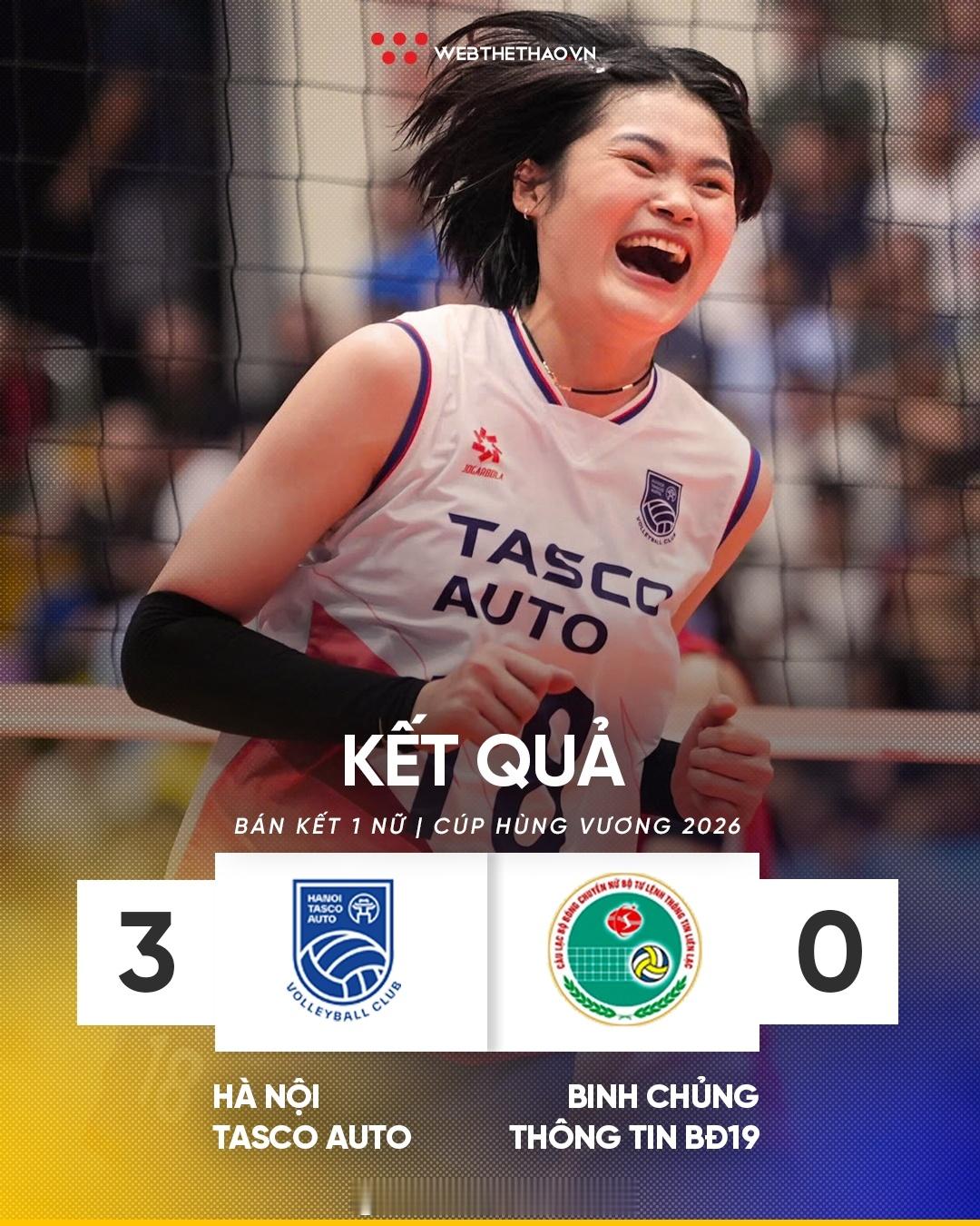 越南雄王杯半决赛，河内汽车3-0淘汰了孙杰所在的通信兵，比分25-18, 25-