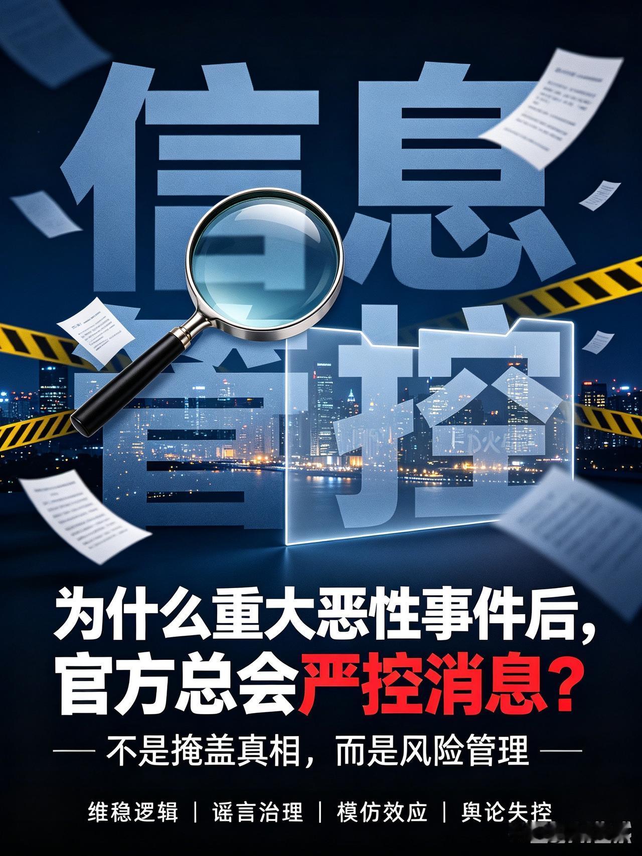 为什么重大恶性事件后，官方总会严控消息、限制舆论发酵？看懂底层逻辑，瞬间通透
