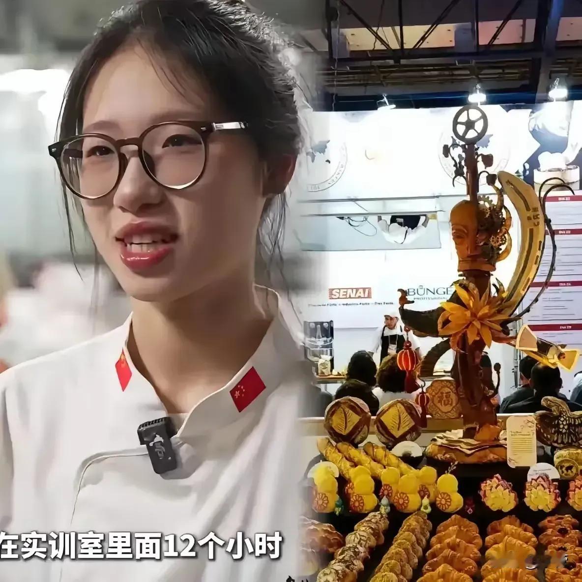 太给中国长脸了！

​浙江21岁女大专生为了证明自己，不比本科生差，
     