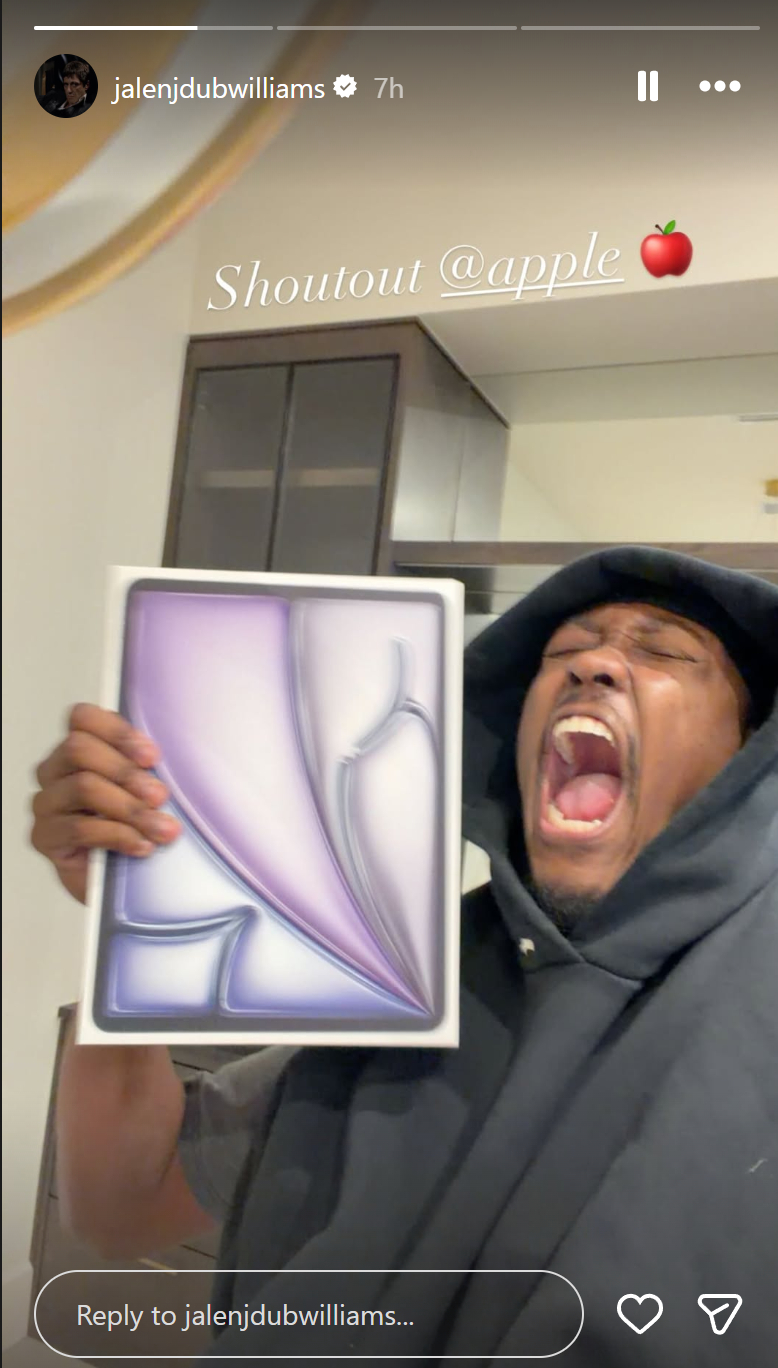 杰伦威廉姆斯喜提苹果一台！编辑by 蓝色狂潮OKC雷霆雷霆三杀掘金凯尔特人vs雷