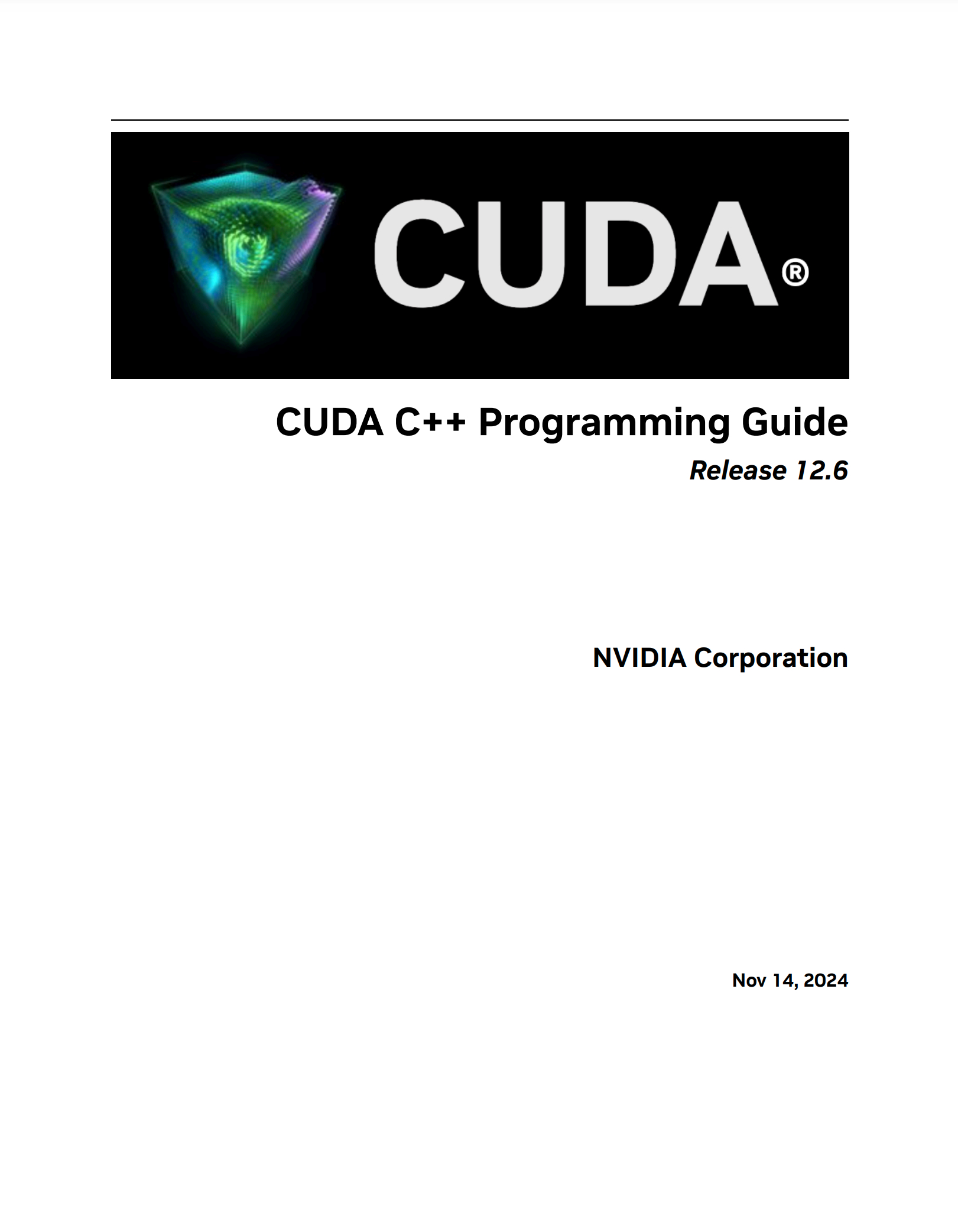 电子书《CUDA C Programming Guide》，学习C++ CUDA