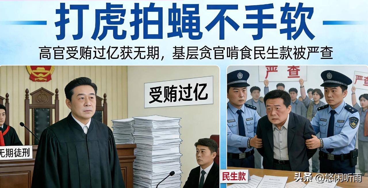 打虎拍蝇不手软！高官受贿过亿获无期，基层贪官啃食民生款被严查
 
开年反腐持续重