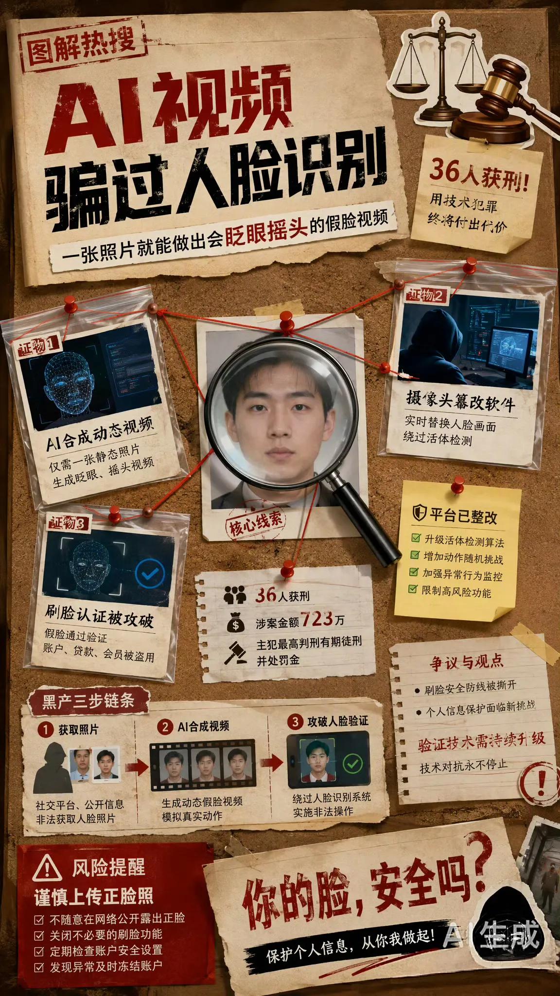 细思极恐！一张身份证照片，就能骗过“刷脸”？
你以为刷脸最安全，黑产却用AI让你