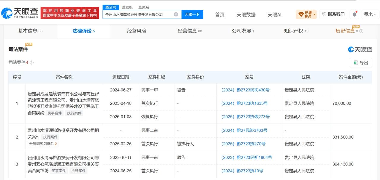 伴漂服务运营方曾为被执行人

伴漂服务运营方涉多起诉讼贵州通天河伴漂 擦边
据媒