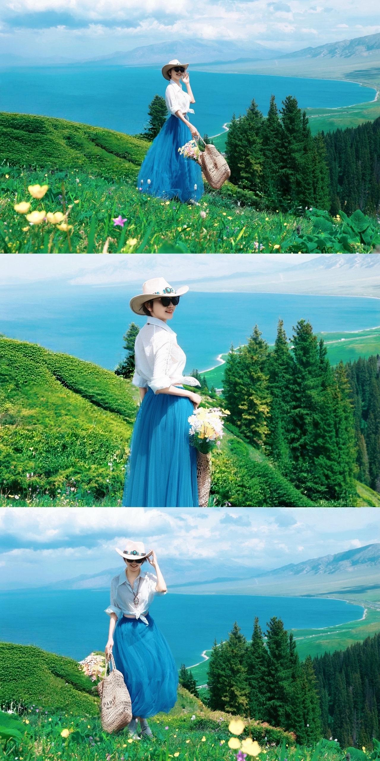 误入宫崎骏的夏天～
雪山为框，湖水为画布，所有浮躁都被深蓝抚平💙
森系自然风 