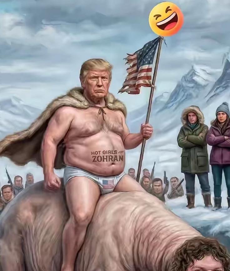 最近在海外社交平台，一张漫画突然火出圈——特朗普变身成了“现代版堂吉诃德”，骑着