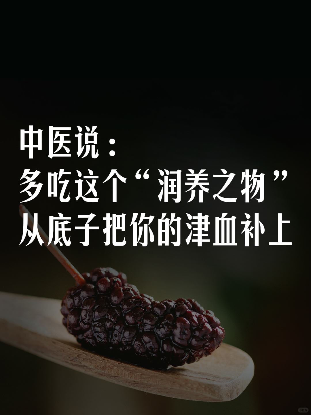 冬天多吃这个“润养之物”——桑葚🍇