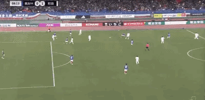 町田泽维亚半场就3：1客场领先横滨水手，埃里克梅开二度。相马勇纪任意球直接破门上