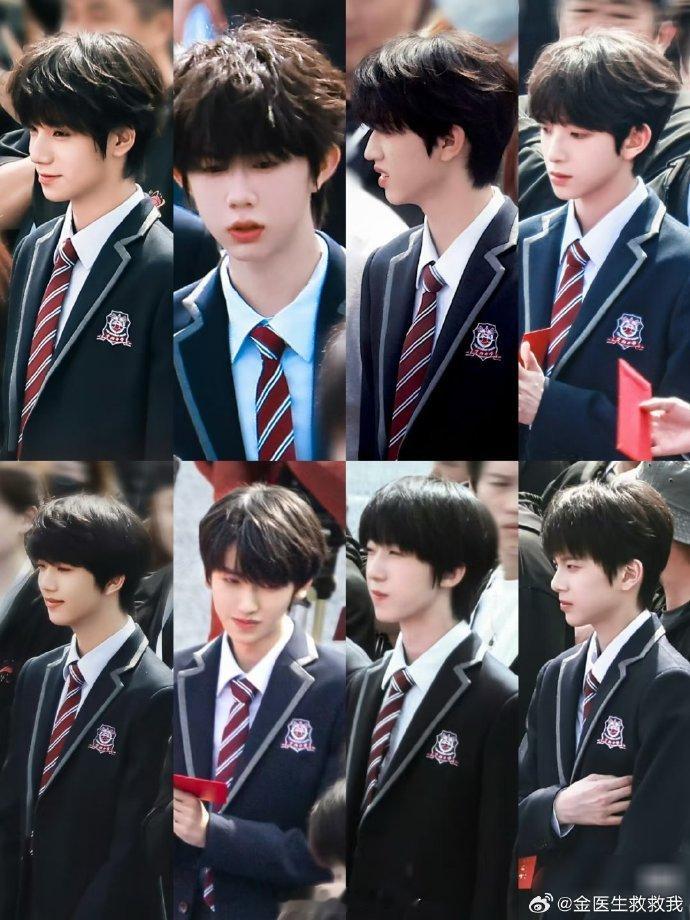 四代校服照张桂源张函瑞站导演旁边我们的少年时代2 《我们的少年时代2》四代开机照