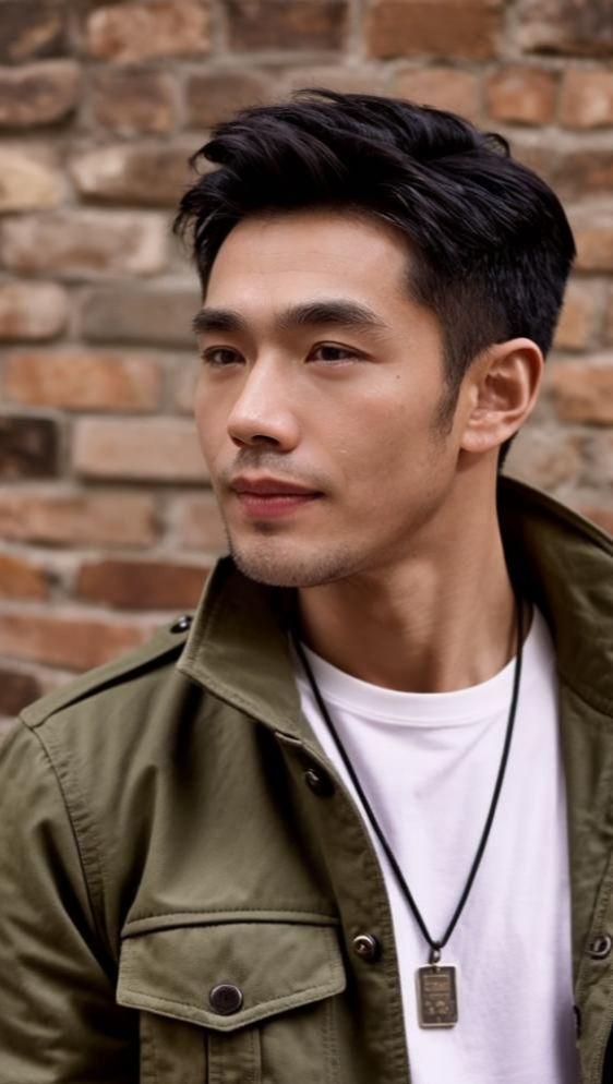 AI工装型男照 抖音ai创作