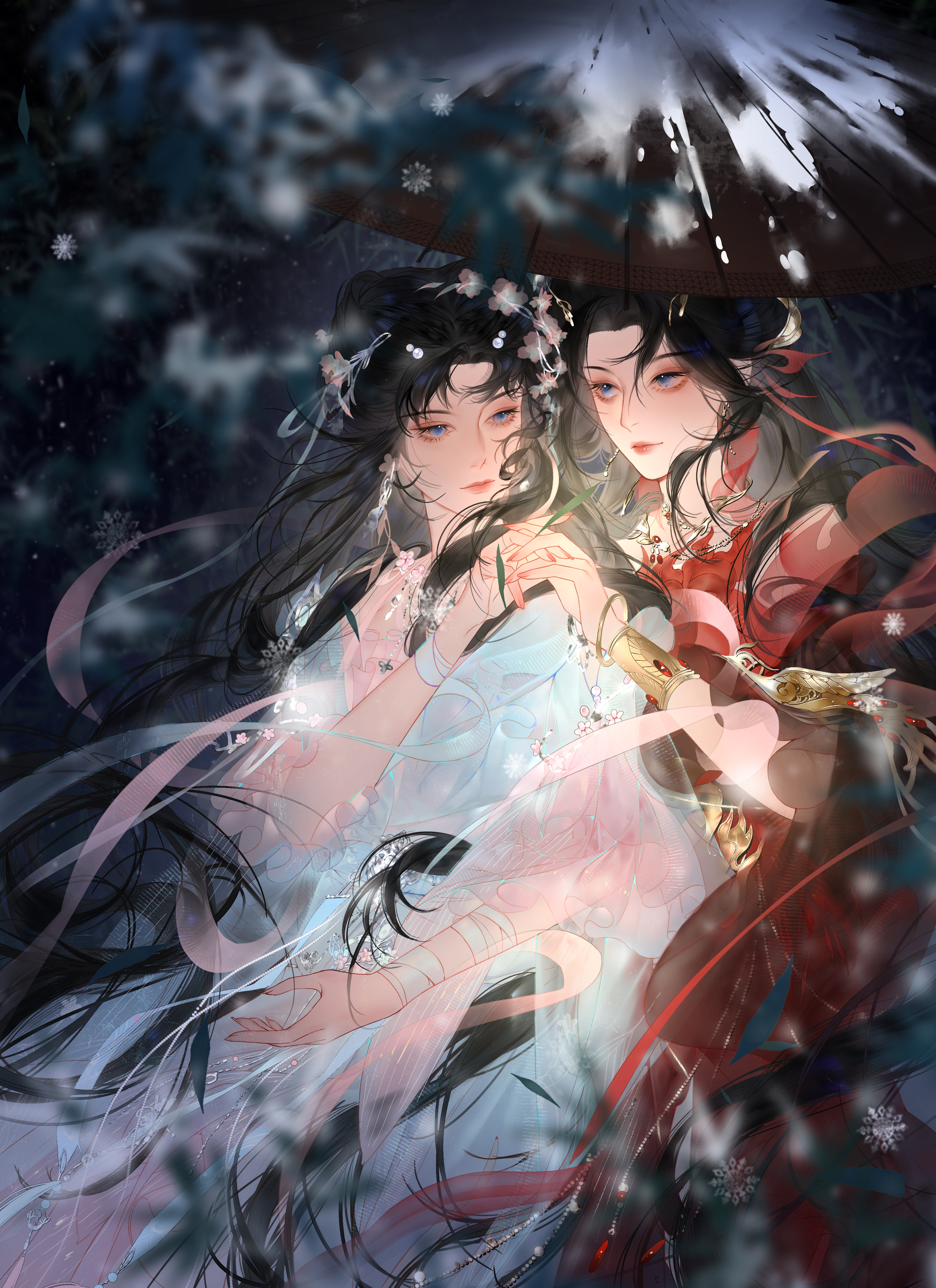 焰灵姬1124生日快乐 天行九歌焰灵姬焰灵姬紫袂凝霜映雪光，红妆素影两相将。眉心