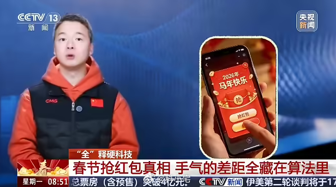 央视揭秘春节抢红包背后算法，虽然都知道是套路，但该抢的还是要抢 