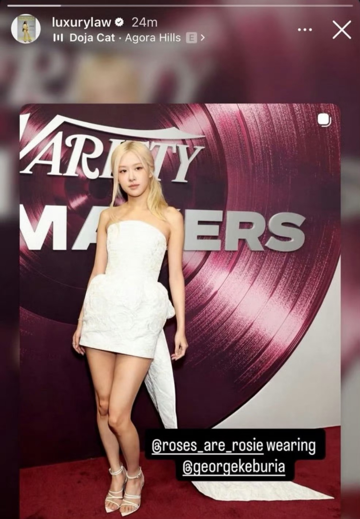 Zendaya、A妹御用顶尖造型师 Law Roach特意发文认领Rosé出席V