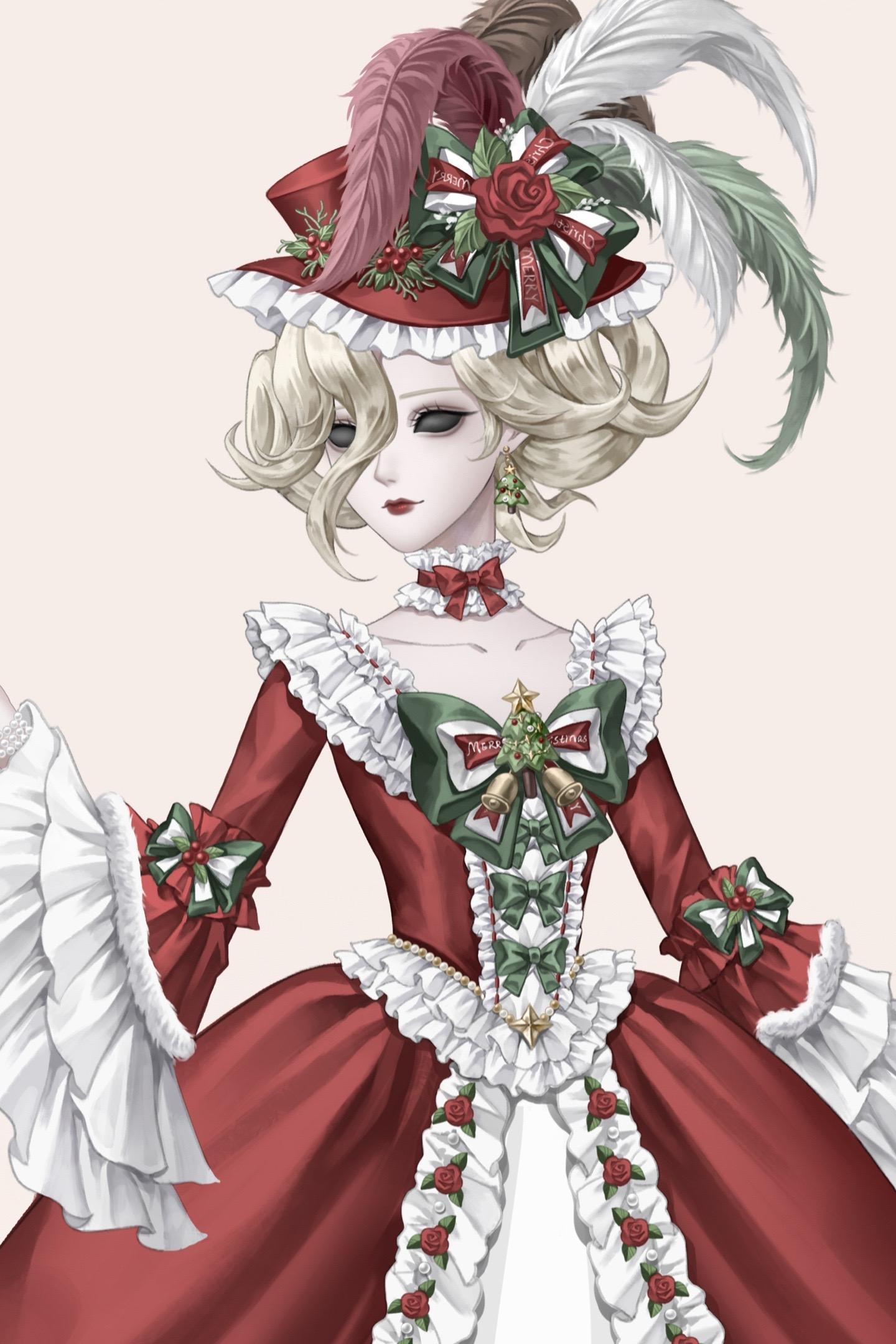 分享一些红夫人圣诞柄图的绘制细节。同人作品禁止自印和商用