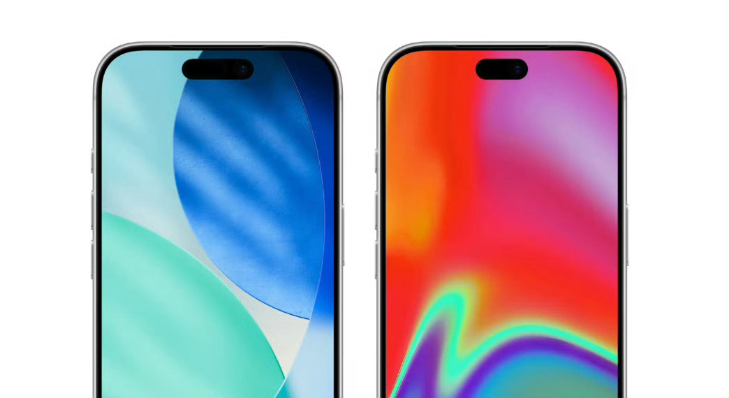 对比了一下IPhone17,iPhone18 灵动岛变小 了不少，变小是为了全面