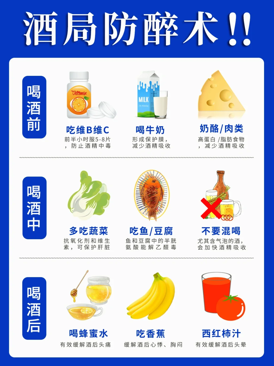 10个解酒小妙招㊙️酒局必备防醉术🔥收藏