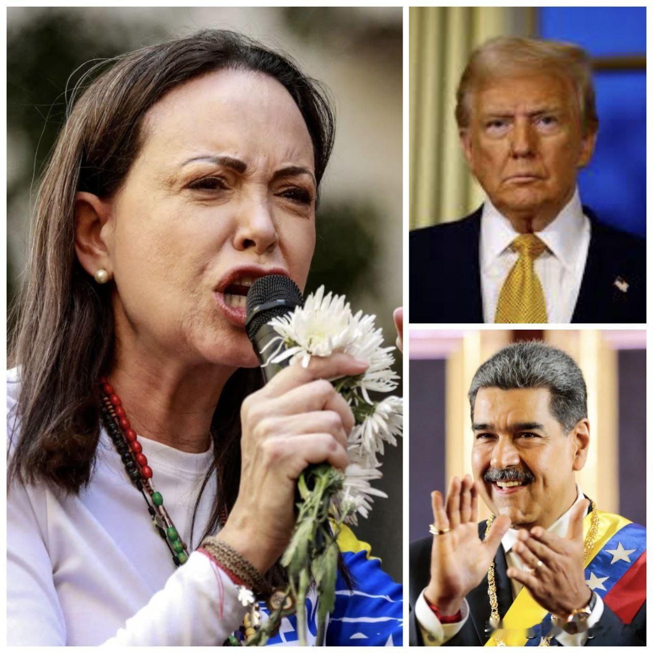 🚨🇻🇪🇺🇲“诺贝尔和平奖”得主玛丽亚·科琳娜·马查多表示，对委内瑞拉采