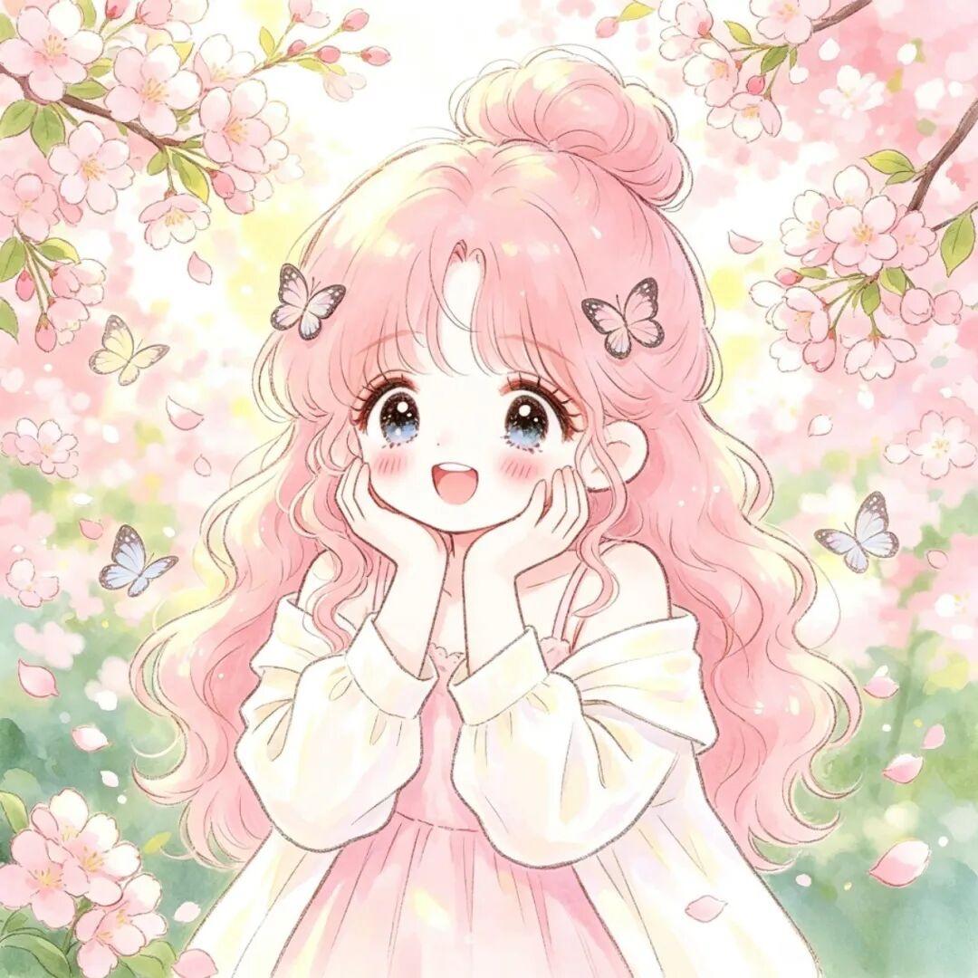 女生头像｜樱花盛开，万事温柔