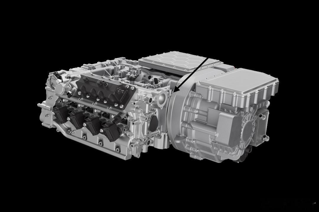 Horse 这套 C15 增程系统很有意思，增程器的排气是汇流以后再转了 90°
