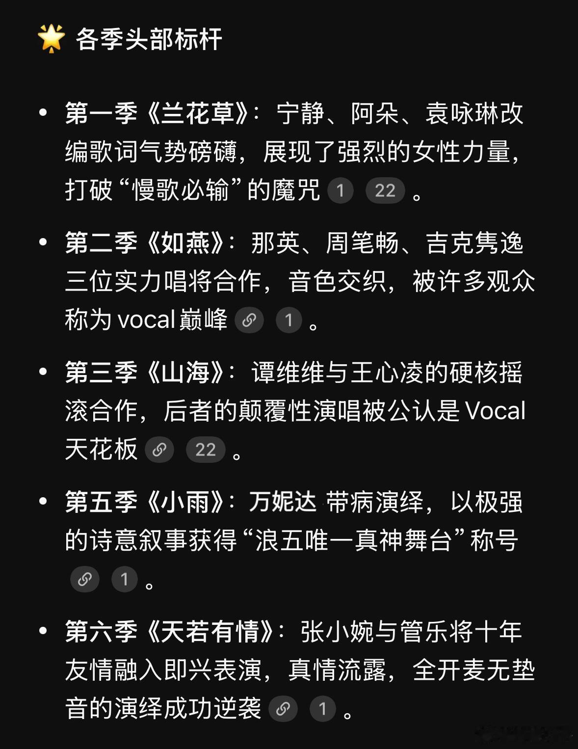 盘点每季浪姐出圈舞台|浪 ️选曲+编曲：⭐️⭐️⭐️⭐️✨编舞+舞台设计：⭐️⭐