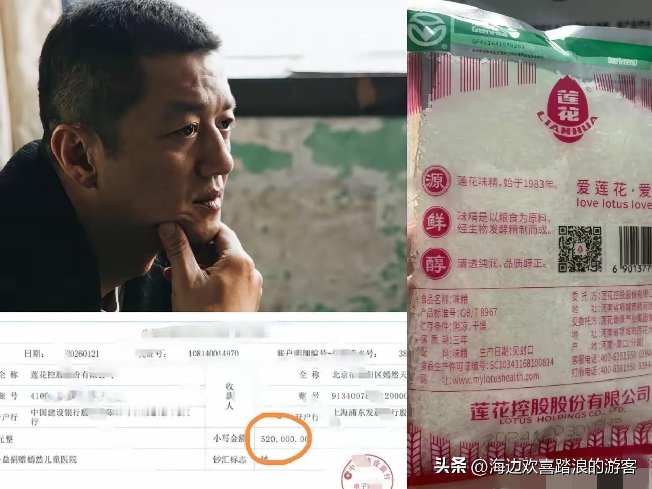 简直是功德无量，
不查不知道，查了一下才知道，
原来给嫣然儿童医院捐款52W的莲