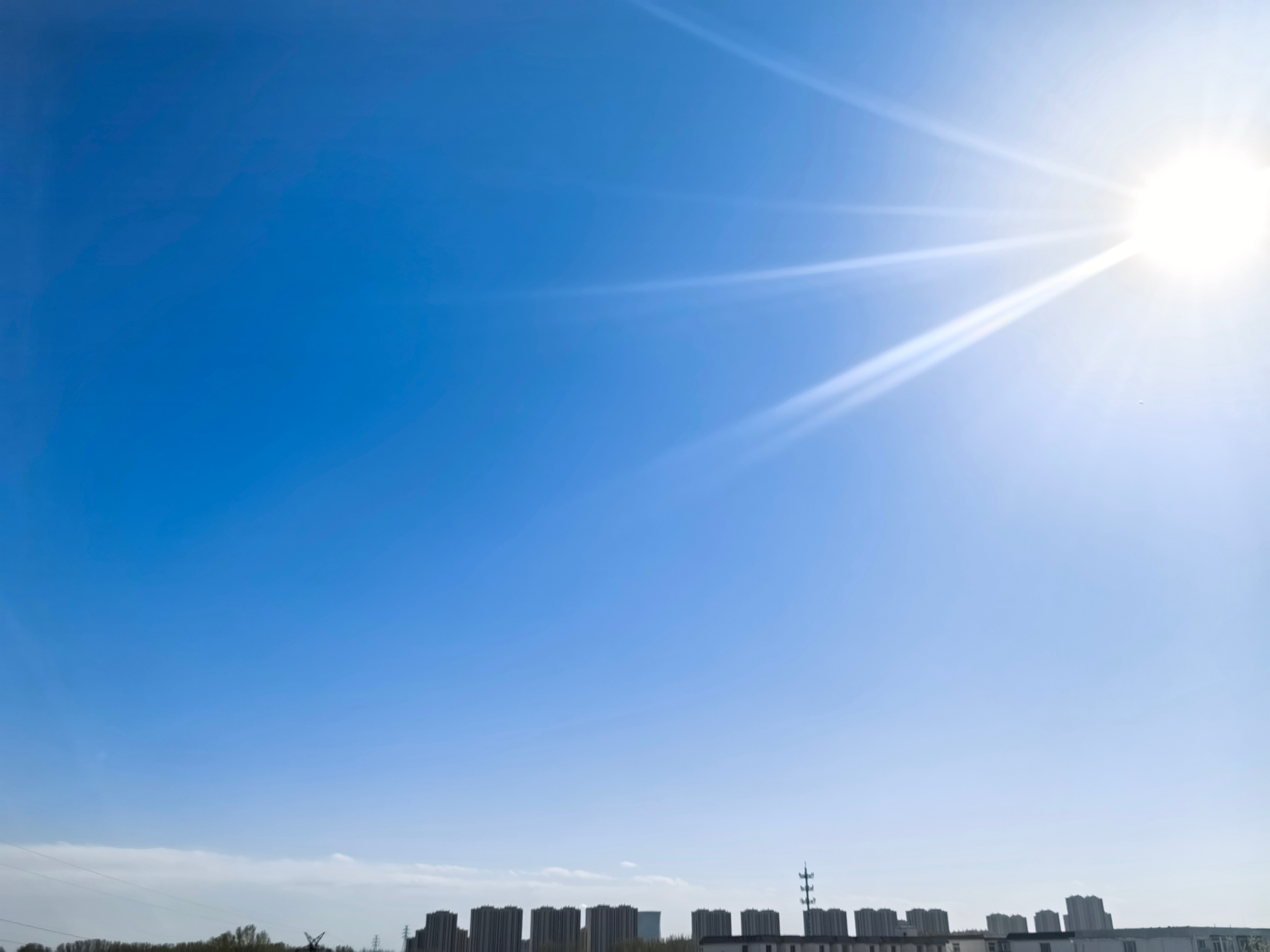 日常 小假期本打算出去玩，奈何这两天总有大风～只能窝在家里了！不过这蔚蓝的天空真
