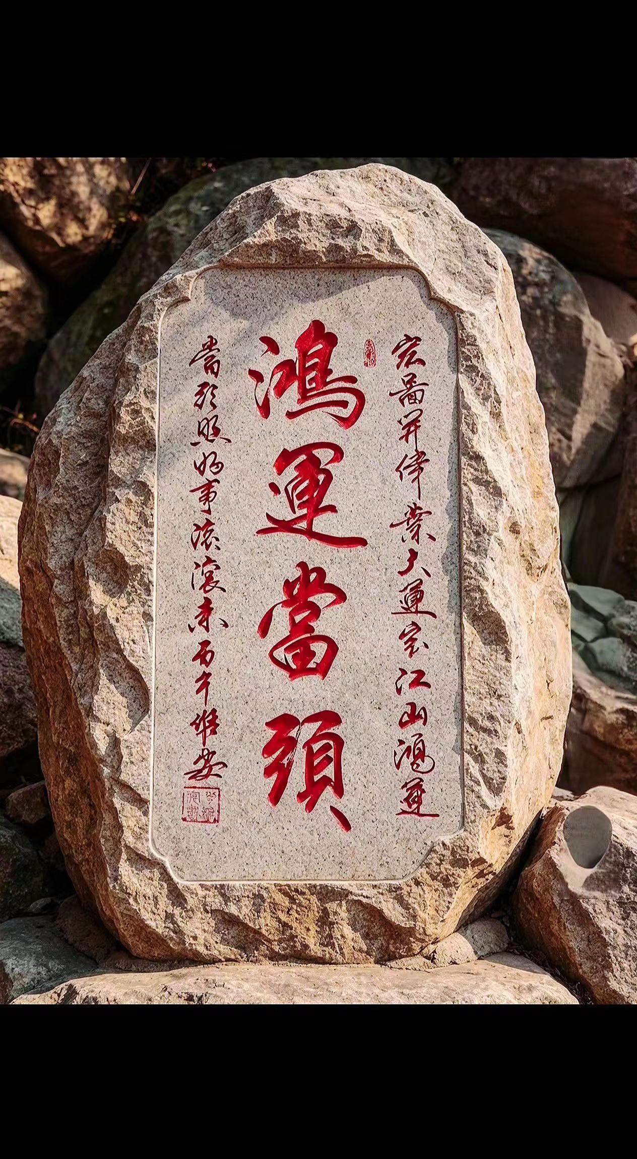 维安原创书法。鸿运当头
