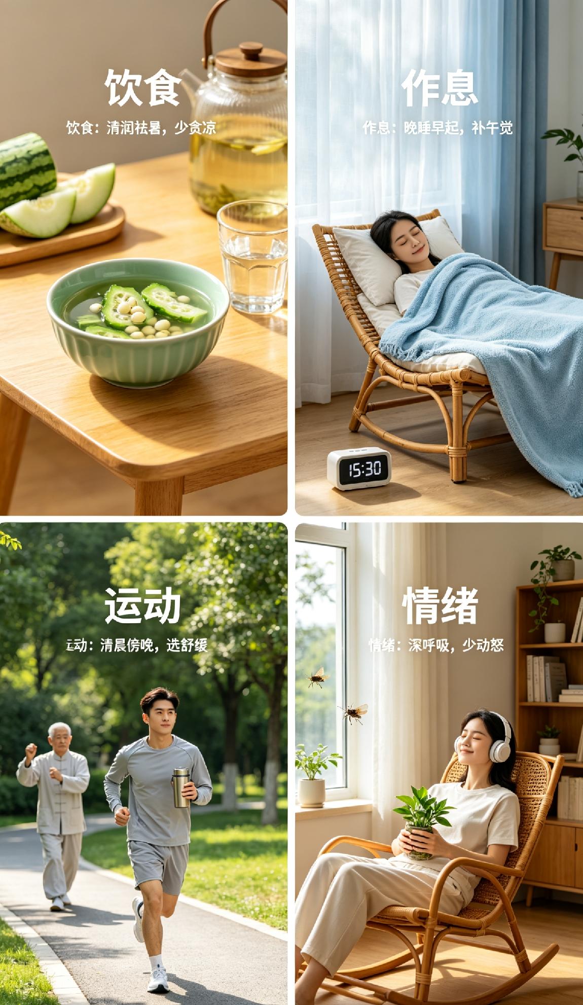 夏至已至，一年中白昼最长的时节正式到来，高温闷热模式全面开启。想安稳度夏、养出好
