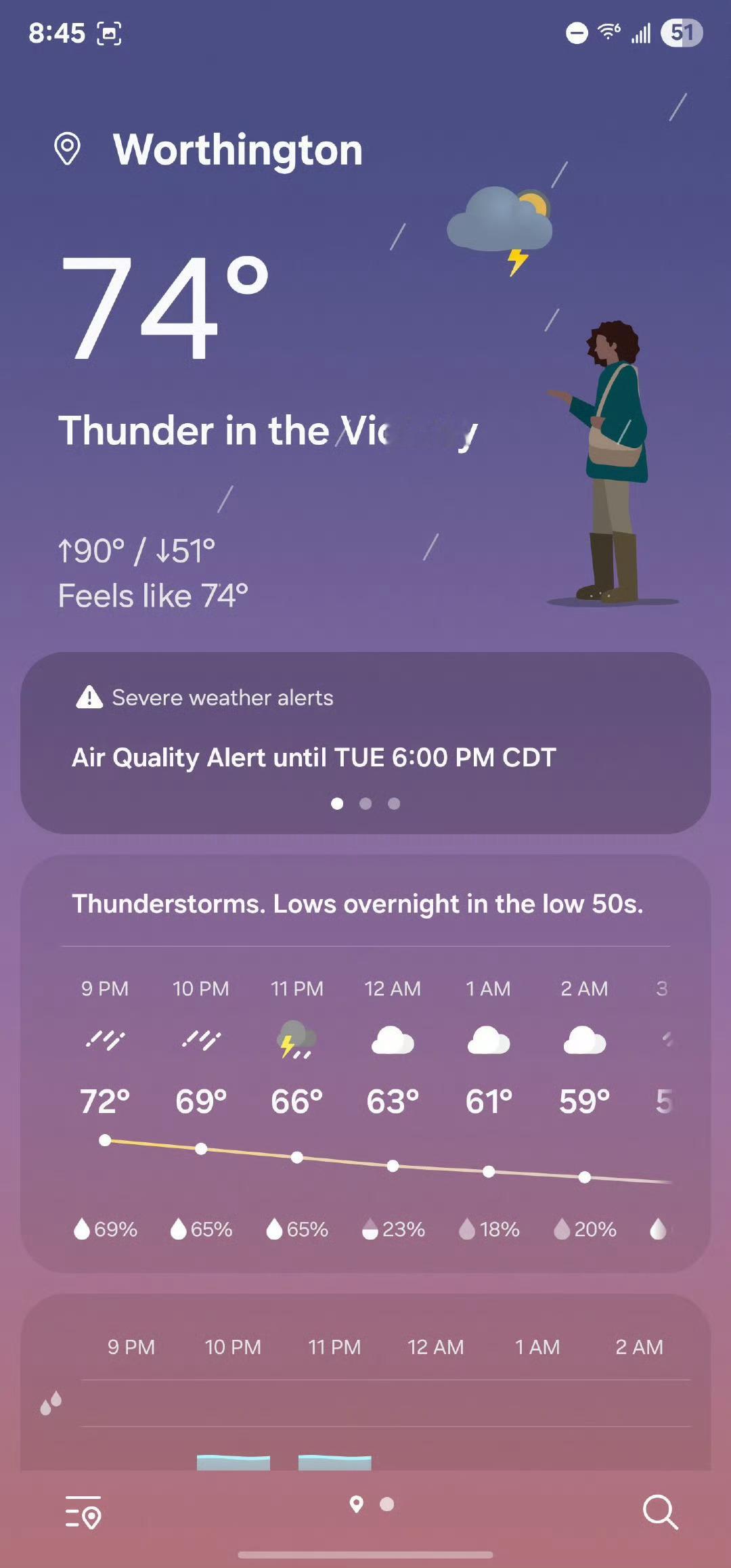 同样是雷雨天场景，One UI8.0 更能让人身临其境🌹 ​尼克朱迪不是情侣 
