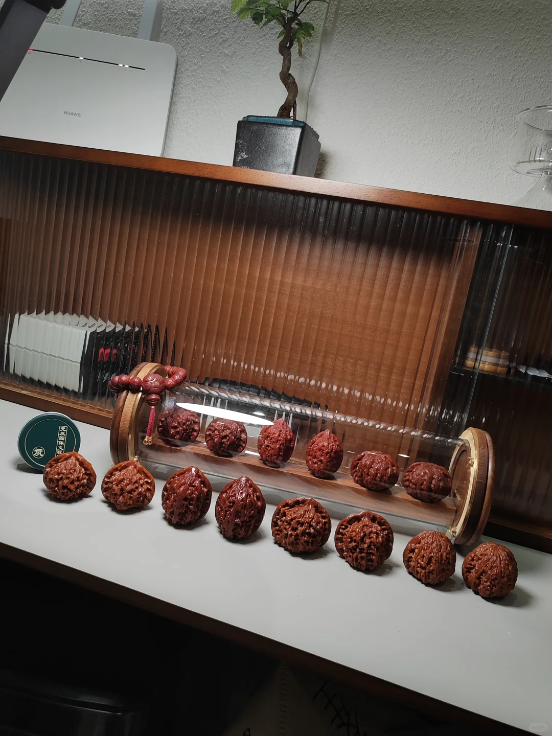 晒晒“油盘的”核桃