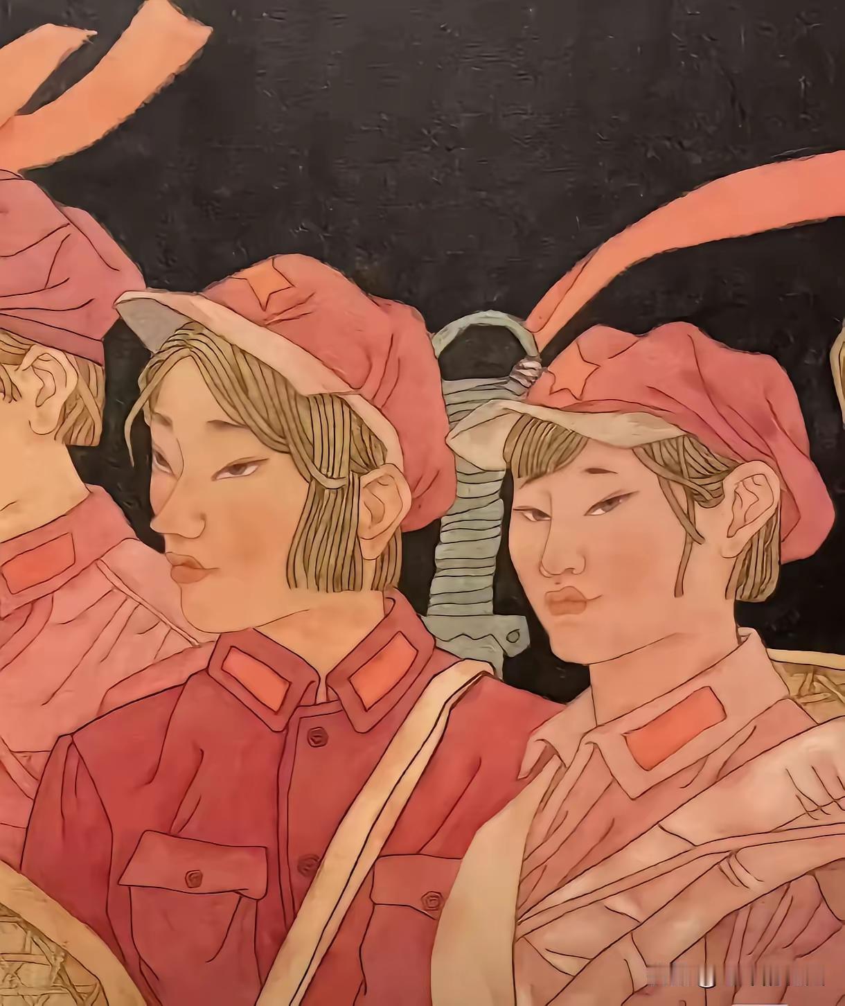 看了山东师范大学博导刘鹏翔教授的《星星火》作品，
不得不说，
刘博导创作的画，是