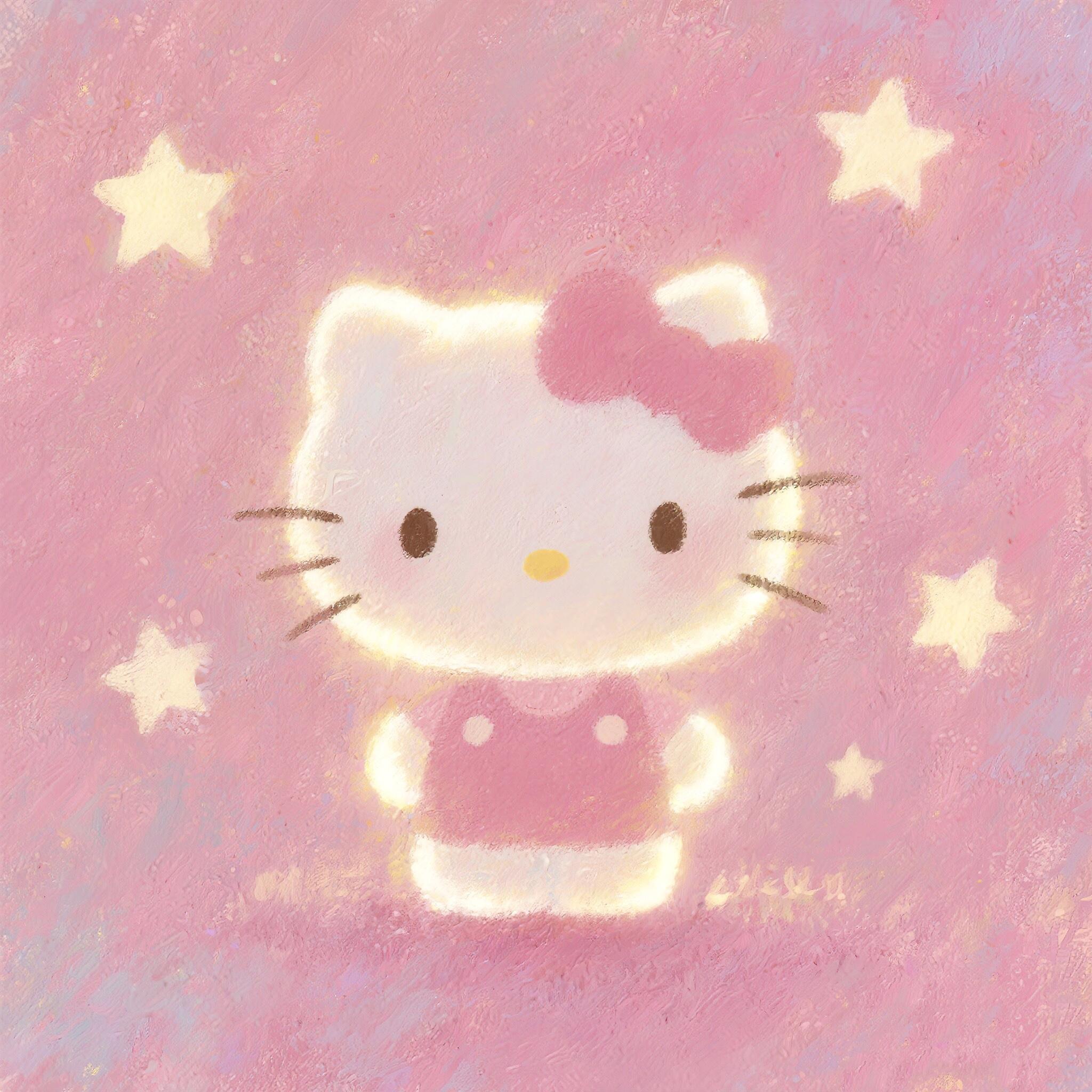 野蛮生长▪自己便是月亮Kitty头像｜星星头像｜发光头像 