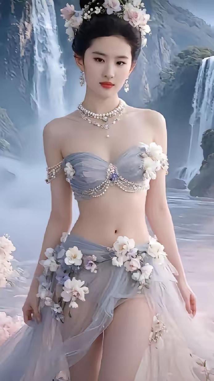 仙女仙境，刘亦菲自带仙女气质！