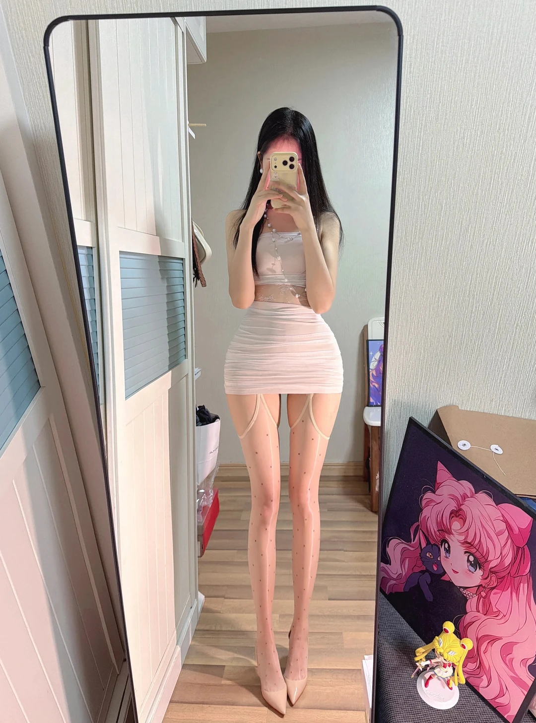 显身材还得是包臀裙！！