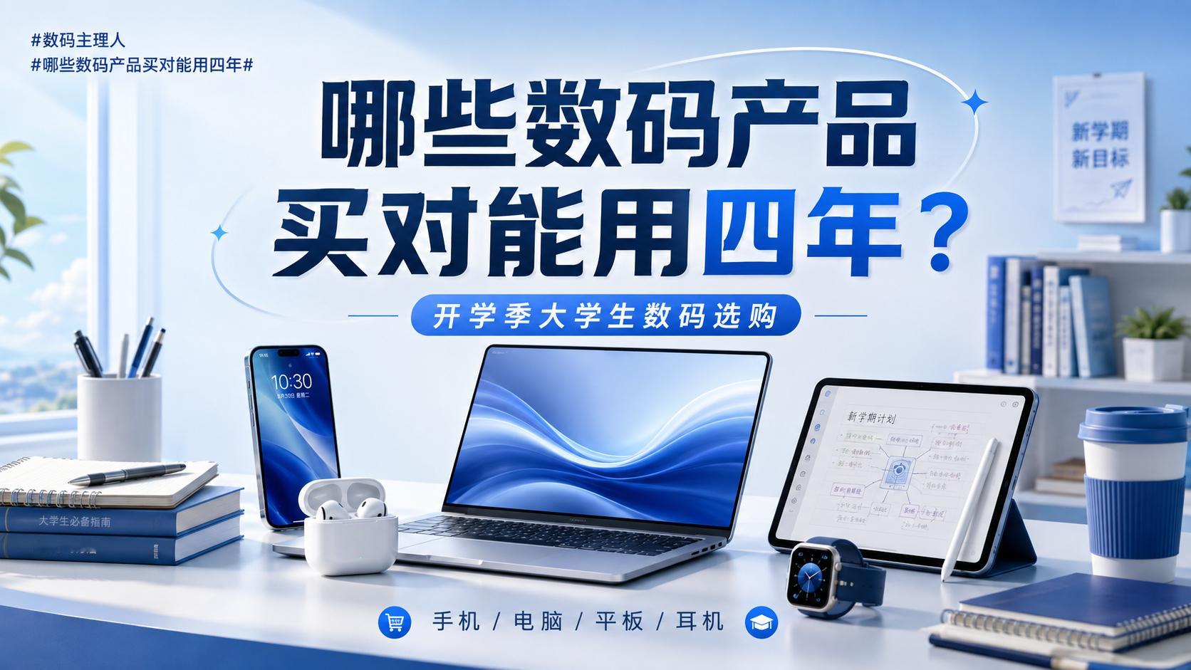 哪些数码产品买对能用四年数码主理人如果是大学生第一套数码装备，我反而不建议一上来