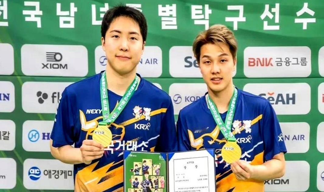 韩国乒乓球锦标赛，林钟勋收获男双和混双两项冠军，他与安宰贤搭档，在男双决赛击败禹