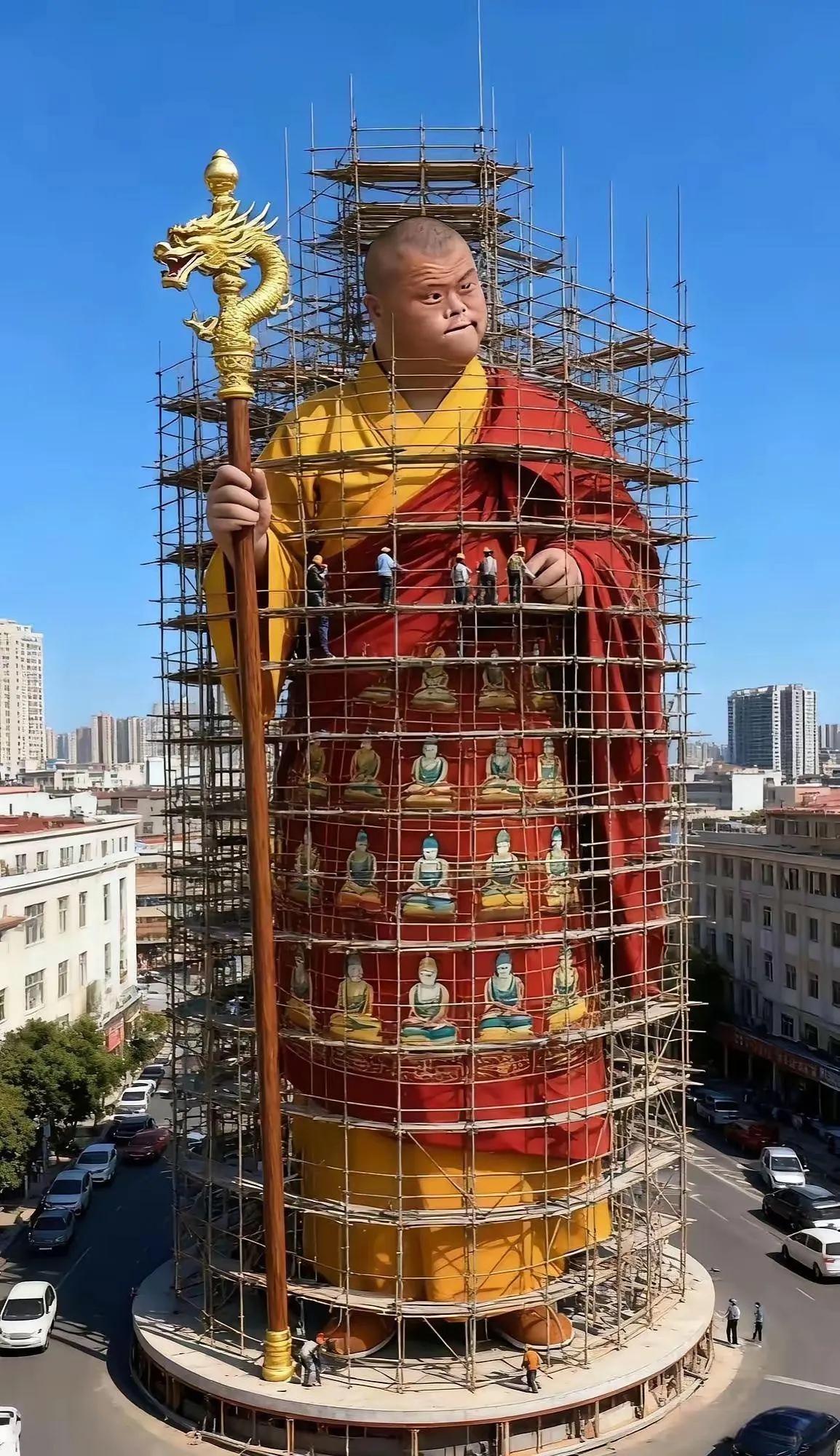 你能认出这座雕像是谁吗？