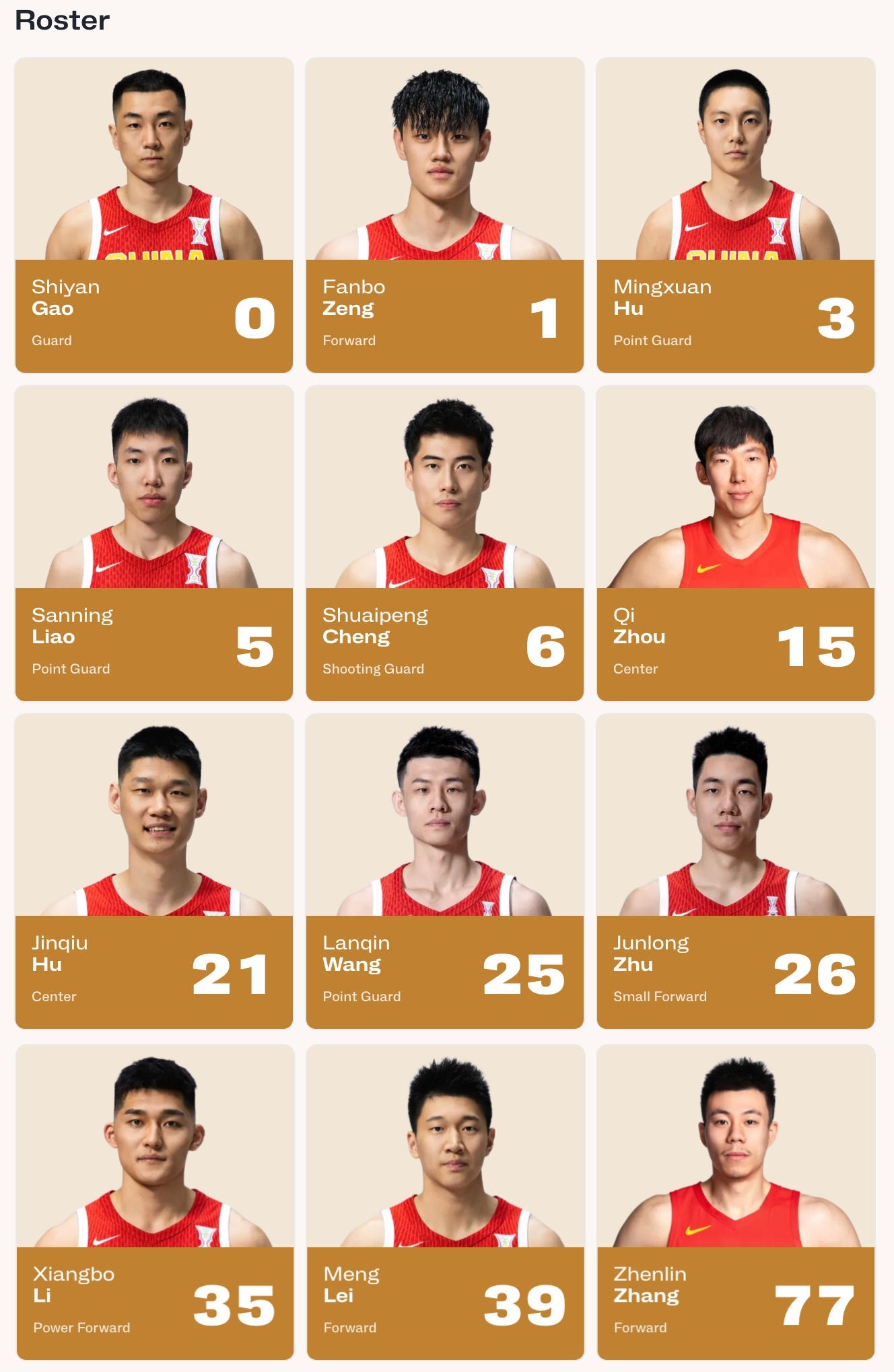 今天的12人名单与上一场一样，队长赵睿因伤继续缺席。中国男篮vs韩国男篮