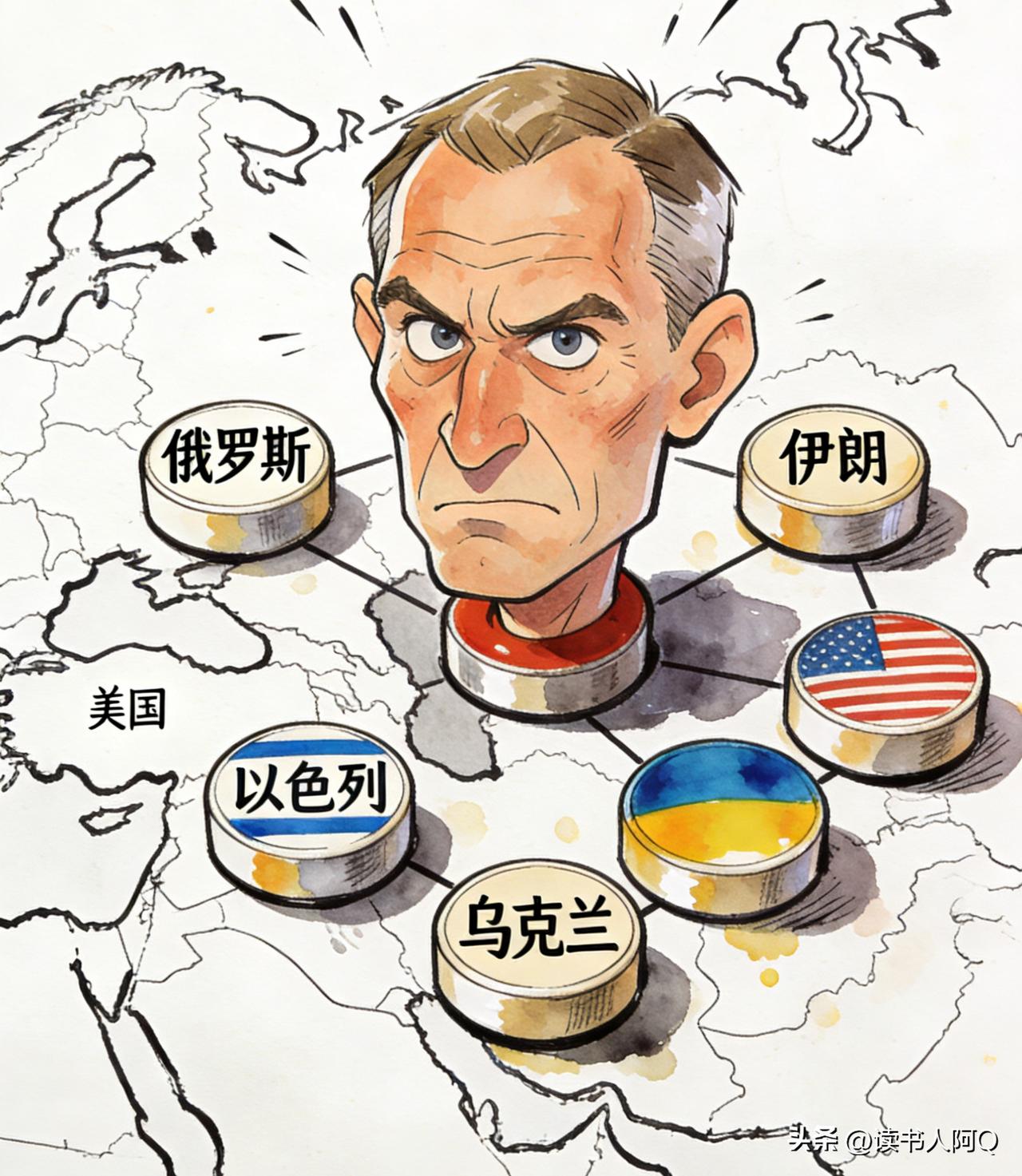 世界是个大棋局啊！
美国以色列伊朗开打了！
这场战争的结果也决定了另一场战争的结