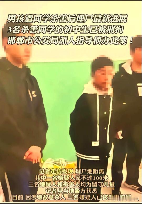 邯郸那三个小屁孩杀人的事，最近闹得沸沸扬扬，终于是有了新进展。最高检下了狠心，决