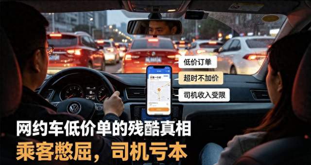网约车彻底变味！低价订单泛滥，司机摆烂、乘客憋屈，全是输家