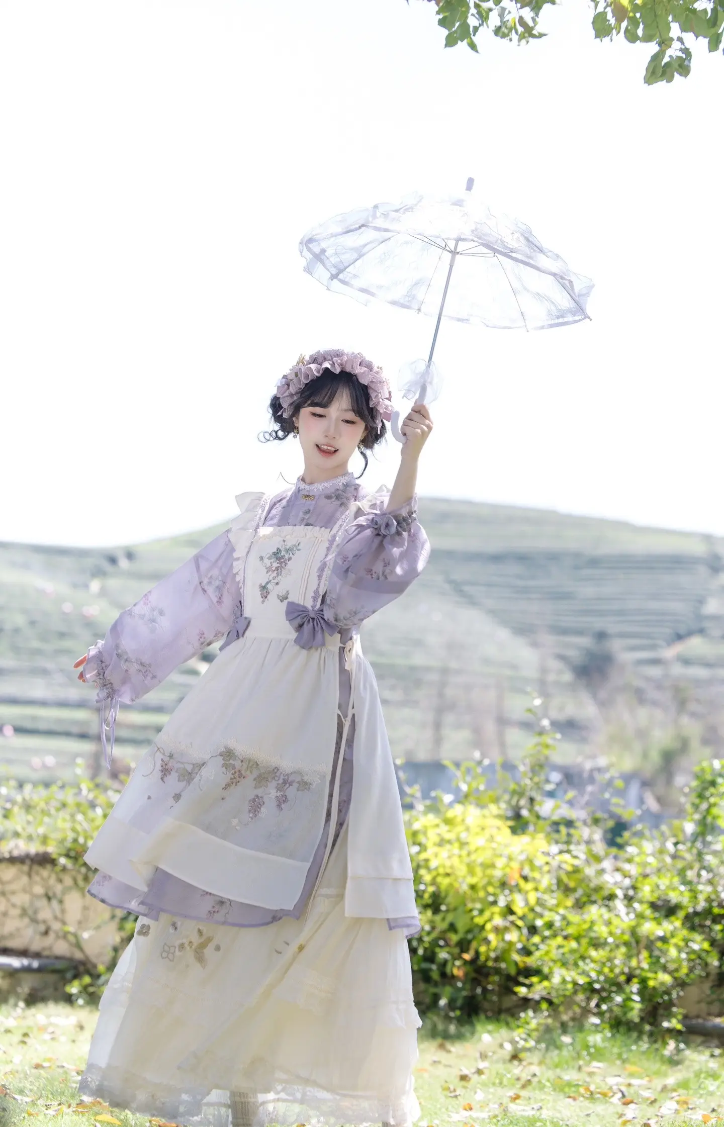 氛围感 汉洋折衷 汉洋折衷今日穿搭 马面裙 春日穿搭